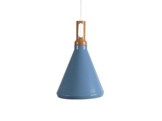 Φωτιστικό Οροφής 1513-BL Blue Μέταλλο,Ξύλο