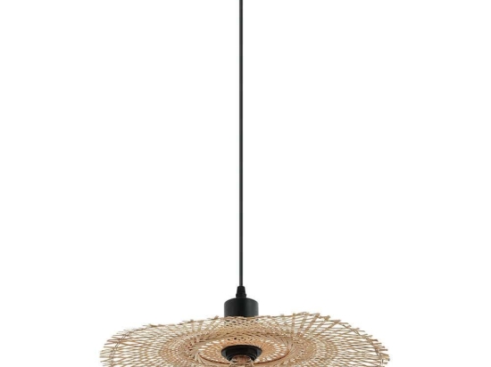 Φωτιστικό Οροφής Μονόφωτο 20242 1xE27 Max 40W Bamboo Natural Bamboo