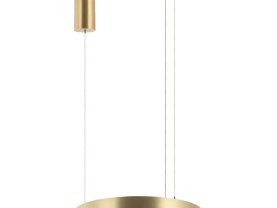 Φωτιστικό Οροφής Κύκλος 2005 Led 3000K 25W Φ40cm Brushed Gold Matt Αλουμίνιο,Ακρυλικό