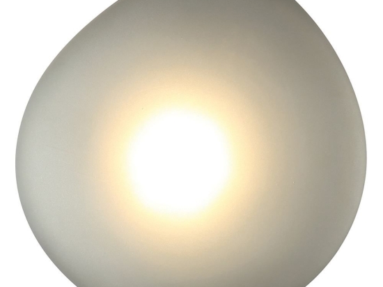 Φωτιστικό Τοίχου - Απλίκα 20138 Led 3000K 5W Με Οπάλ Γυαλί Smoked Grey Μέταλλο,Γυαλί