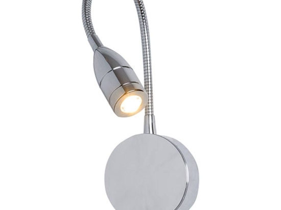 Φωτιστικό Τοίχου - Απλίκα H30 Led Chrome Μέταλλο,Αλουμίνιο