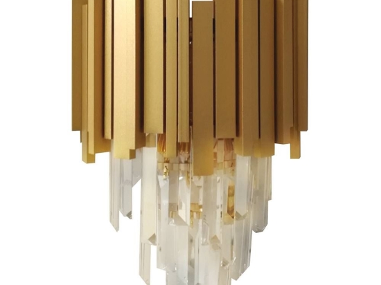 Φωτιστικό Τοίχου - Απλίκα O60132 2x8w E14 100-240v Brass Αλουμίνιο,Γυαλί