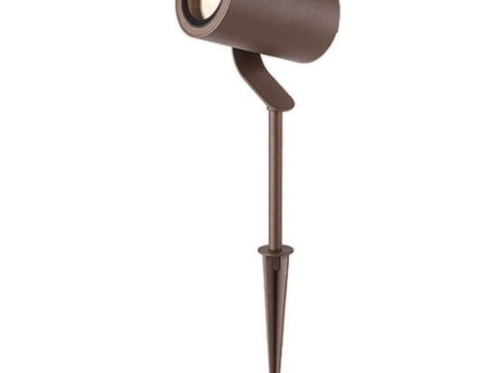 Φωτιστικό Δαπέδου Κήπου E284 7,5x25cm 1xGU10 20W Brown