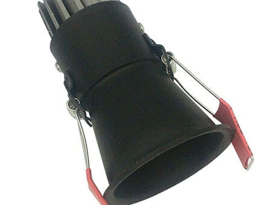 Σποτ Χωνευτό S074 Φ5,5x9,1cm Led 480Lm 6W 3000K Black Στρόγγυλο