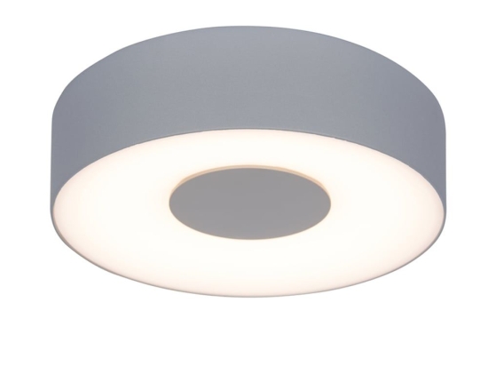Φωτιστικό Τοίχου - Οροφής Ublo Round Small 6348102112 IP54 Led 3000K 45x19,3x19,3cm Matt Silver Lutec