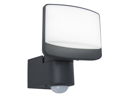 Προβολέας Τοίχου Sunshine 7625701345 IP44 Led 5000Κ Με Αισθητήρα Κίνησης 14,5x18x12 Charcoal Grey Lutec