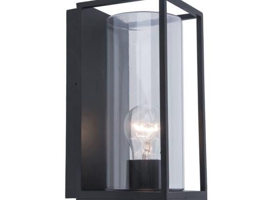 Φωτιστικό Τοίχου - Απλίκα Flair 5288803012 IP44 E27 26x13,9x12cm Matt Black Lutec