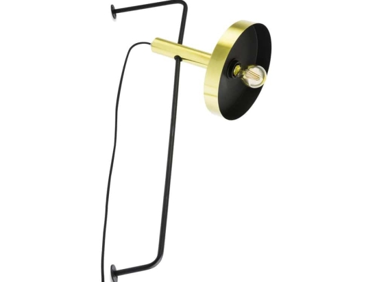 Φωτιστικό Τοίχου - Απλίκα Whizz 20165-96 E27 max 15W Gold - Black Faro Barcelona