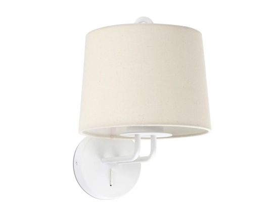 Φωτιστικό Τοίχου - Απλίκα Montreal 24030-02 E27 15W Matt White - Beige Faro Barcelona