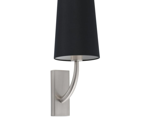Φωτιστικό Τοίχου - Απλίκα Rem 29680-21 E27 max 15W Matt Nickel - Black Faro Barcelona