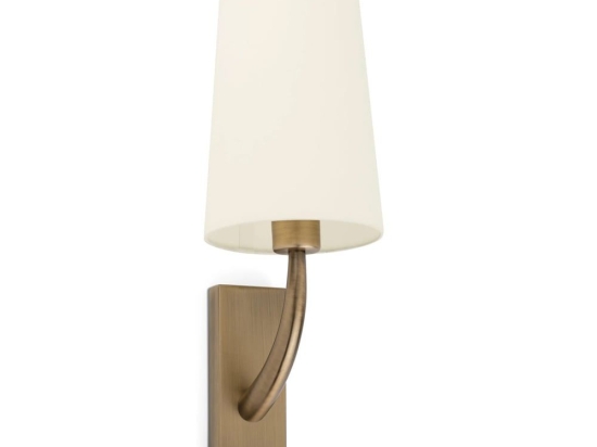 Φωτιστικό Τοίχου - Απλίκα Rem 29681-20 E27 max 15W Old Gold - Beige Faro Barcelona
