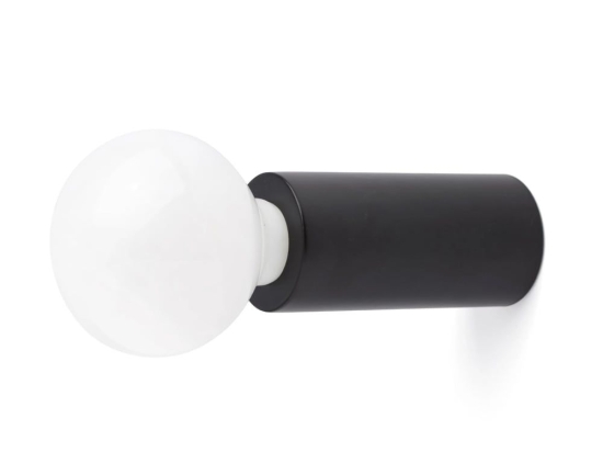 Φωτιστικό Τοίχου - Οροφής Ten-140 62171 E27 max 15W Matt Black Faro Barcelona