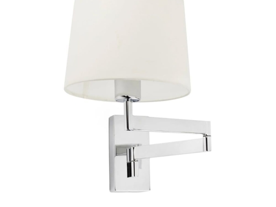 Φωτιστικό Τοίχου - Απλίκα Artis Articulated 68495-02 E27 max 15W Chrome - Beige Faro Barcelona