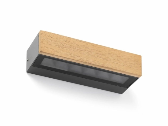 Φωτιστικό Τοίχου Doro-13 71899 LED 2x6.5W 3000K Teak Wood Faro Barcelona