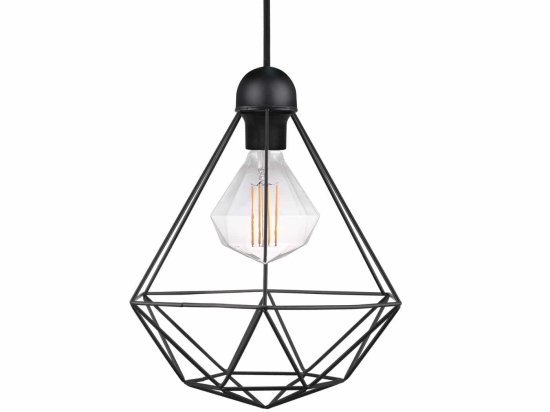 Φωτιστικό Οροφής Κρεμαστό Tees 84863003 E27 60W 29x34cm Black Nordlux