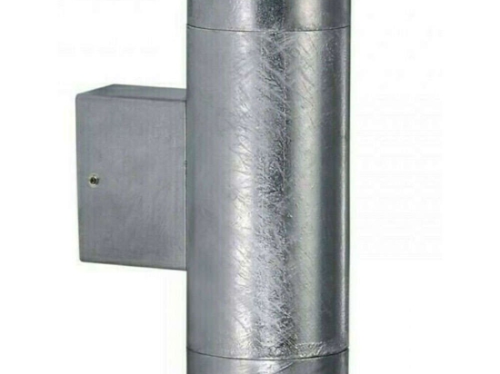 Φωτιστικό Τοίχου Castor Maxi Double 71389931 12,5x20,5cm GU10 35W IP54 Steel Nordlux Ατσάλι,Γυαλί