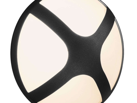 Φωτιστικό Τοίχου Cross 20 2118121003 10,4x20,5cm 1xE14 15W IP54 Black Nordlux Αλουμίνιο, Πλαστικό