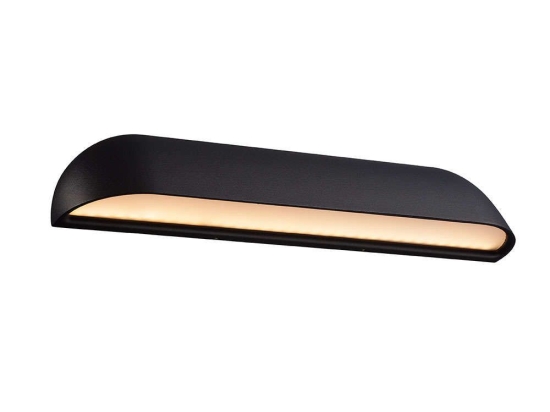 Φωτιστικό Τοίχου Front 36 84091003 36x6,8cm Led 850Lm 12W 3000K IP44 Black Nordlux Μέταλλο,Πλαστικό