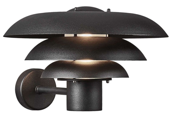 Φωτιστικό Τοίχου Kurnos 35 2118071003 35x23,7cm 1xE27 20W IP54 Black Nordlux Μέταλλο,Πλαστικό