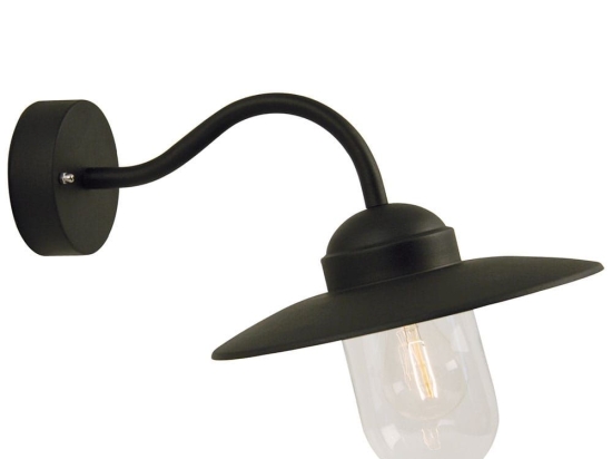 Φωτιστικό Τοίχου Luxembourg 22671003 42x11cm 1xE27 60W IP54 Black Nordlux Ατσάλι,Γυαλί