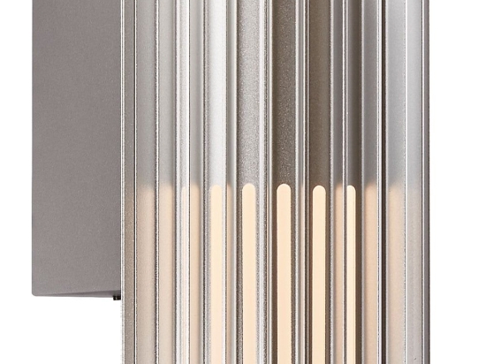 Φωτιστικό Τοίχου Matrix 2118011010 17,4x16,8cm 1xE27 15W IP54 Aluminium Nordlux Αλουμίνιο, Πλαστικό