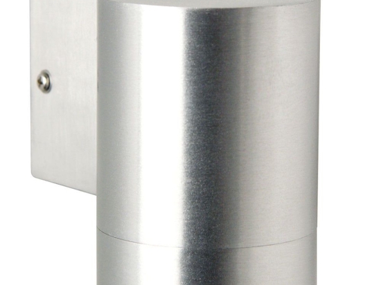 Φωτιστικό Τοίχου Tin Maxi 21509929 12,5x10,5cm 1xGU10 35W IP54 Aluminium Nordlux Μέταλλο,Γυαλί