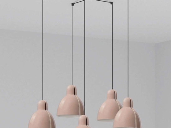 Φωτιστικό Οροφής Venice 64255-113-5L Φ20cm 5xE27 15W Pink Faro Barcelona