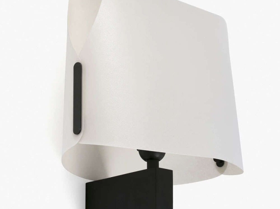 Φωτιστικό Τοίχου-Απλίκα Luang 23004-57 28x20,5x33cm 1xE27 15W Black-Beige Faro Barcelona