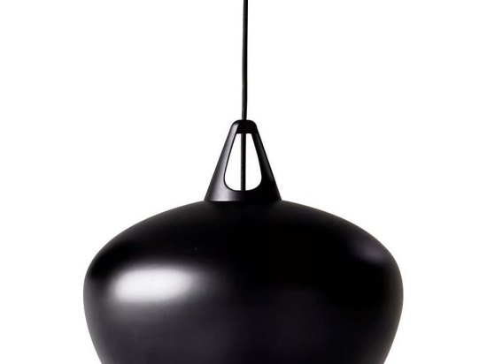 Φωτιστικό Οροφής Κρεμαστό Belly 38 38x33x300cm E27 Black Dftp