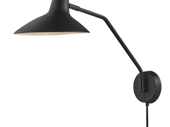 Φωτιστικό Τοίχου Darci 23x36,5cm E14 Black Dftp