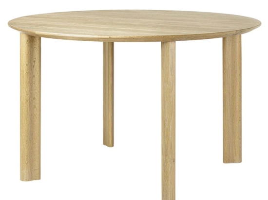 Τραπέζι Τραπεζαρίας Comfort Circle Smooth 5656C5657-5 Φ120x74,7cm Oak Umage Ατσάλι,Ξύλο,Mdf