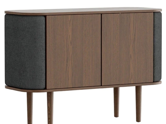 Μπουφές Treasures Horizons S 5774C711-04 109x43x75cm Dark Oak-Dark Grey Umage Ατσάλι,Ξύλο