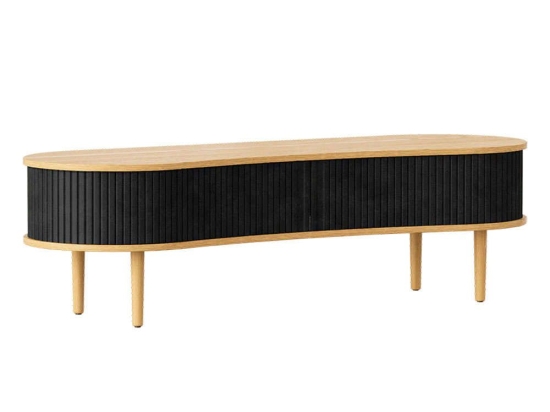 Έπιπλο Τηλεόρασης Audacious Faux Leather 5601C5601-7 140x46x40cm Oak-Charcoal Umage