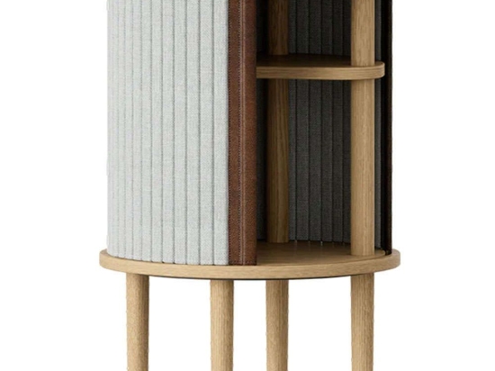 Τραπεζάκι Βοηθητικό Audacious Horizons S 5603C708-03 Φ38x59,3cm Oak-Light Grey Umage