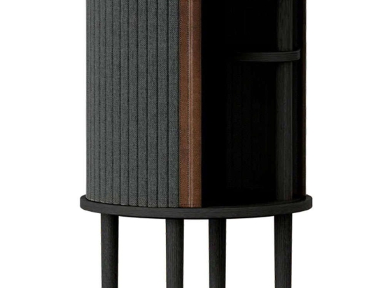 Τραπεζάκι Βοηθητικό Audacious Horizons S 5113C708-04 Φ38x59,3cm Black Oak-Dark Grey Umage