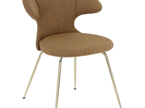 Καρέκλα Τραπεζαρίας Time Flies Horizons S 590-08C5901-1 57x59x83cm Caramel-Brass Umage Ατσάλι,Polyester