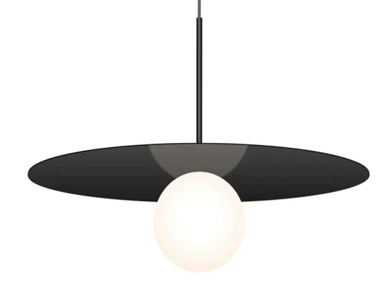 Φωτιστικό Οροφής Bola Disc 22 10704 55,9x15,2cm Dim Led 1100lm 12W Matte Black Pablo Designs