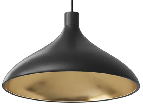 Φωτιστικό Οροφής Swell Single W 10303 41x25cm Dim E26 1050lm 13W 3000K Black-Brass Pablo Designs