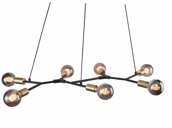 Φωτιστικό Οροφής Κρεμαστό Josefine 7-Spot 2010303003 E27 4,4x91cm Black Nordlux