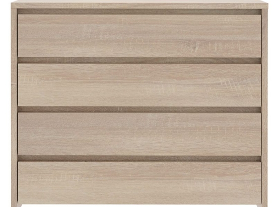 Συρταριέρα Selina pakoworld 4ων συρταριών sonoma 105x40.5x92εκ