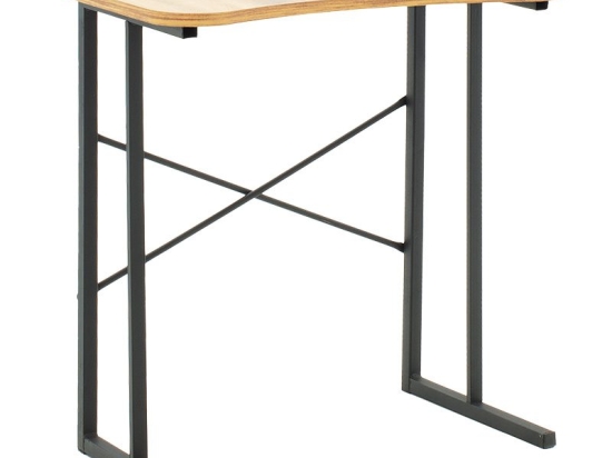 Γραφείο Giovanni pakoworld καρυδί-μαύρο 60x35x64.5εκ