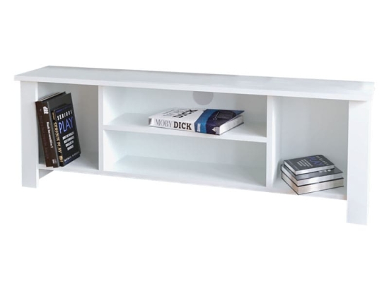 Έπιπλο τηλεόρασης Tserium pakoworld μελαμίνης λευκό 120x30x45εκ
