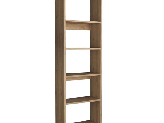 Βιβλιοθήκη Robelo pakoworld μελαμίνης oak 48.6x22x160εκ
