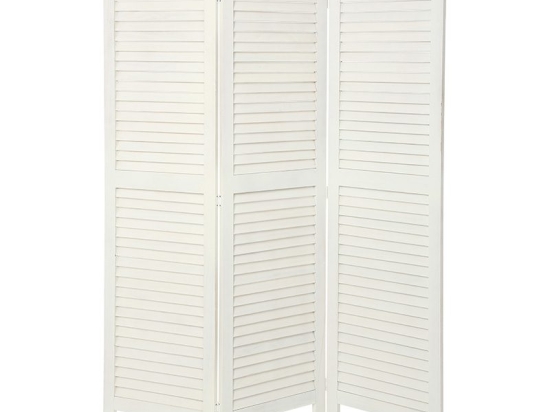 Παραβάν Javon pakoworld λευκό-μπεζ 122x2x170,5εκ