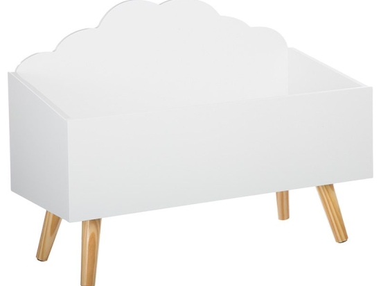 Κουτί αποθήκευσης Tiggy pakoworld λευκό-φυσικό 58x28x45,5εκ