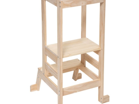 Παιδικός πύργος παρατήρησης Montessori pakoworld φυσικό 51x51x90εκ