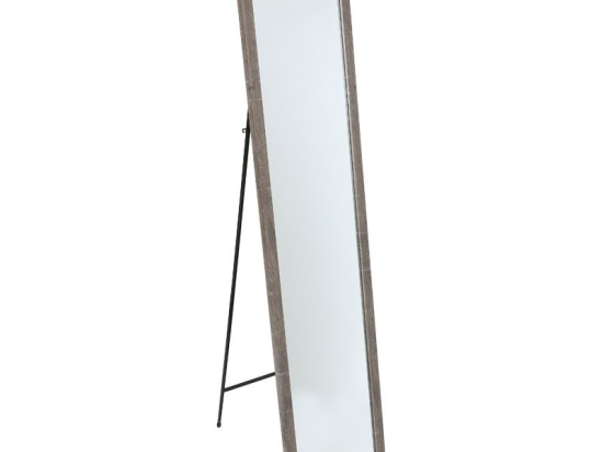 Καθρέπτης δαπέδου Stand pakoworld dark oak 35.5x2.5x155.5εκ