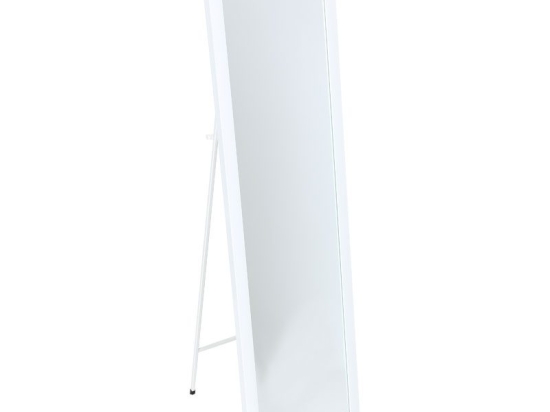 Καθρέπτης δαπέδου PWD-0112 pakoworld polyresin-γυαλί λευκό 39x35.5x125εκ