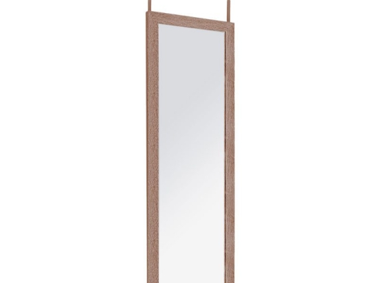 Καθρέπτης πόρτας PWD-0113 pakoworld MDF-αλουμίνιο φυσικό 35x2x109εκ