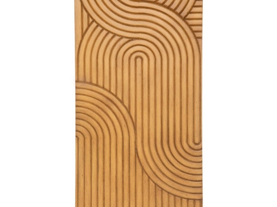 Διακοσμητικό τοίχου PWD-0115 pakoworld MDF καφέ 80x3.5x80εκ